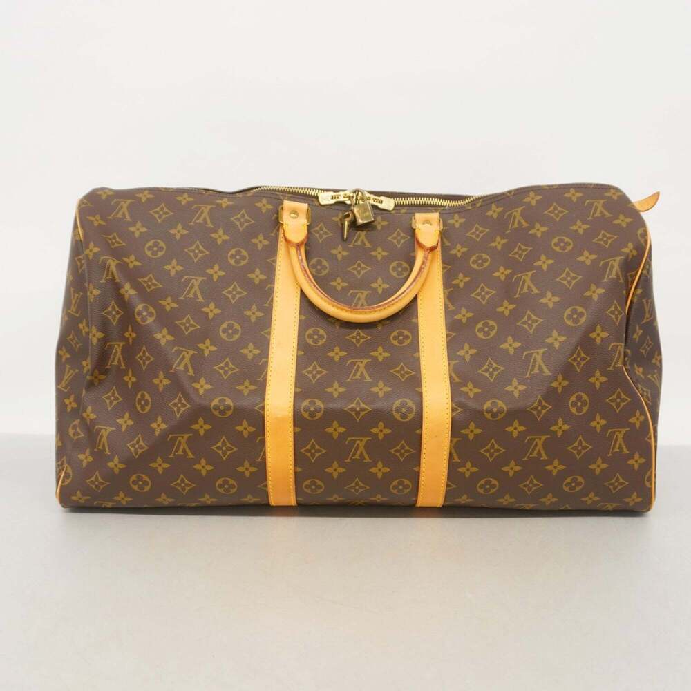 LOUIS VUITTON Brown Monogram Keepall 55 Boston Bag - Picture 13 of 13
